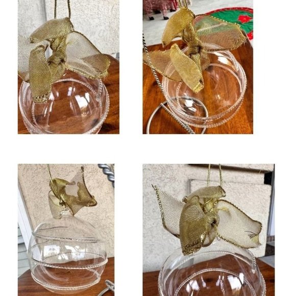 Lenox American By Design Blown Glass Ball Swirl Ornament 2012 Christmas Wedding - Picture 8 of 12